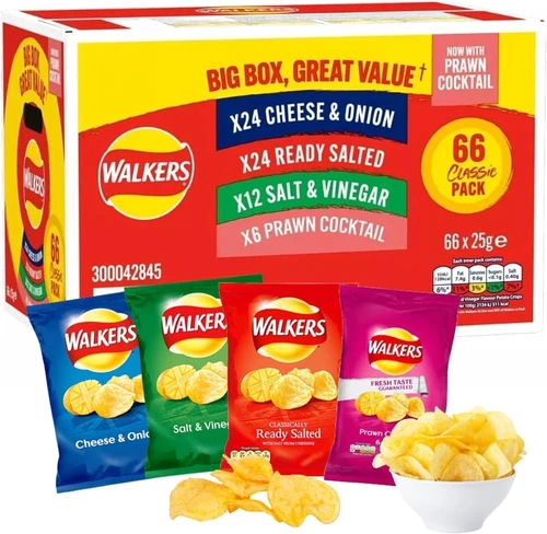 Walkers Snack Mega Crisps Bundle – 126 Pack Bulk Buy - 9 Different Flavours - Image 2