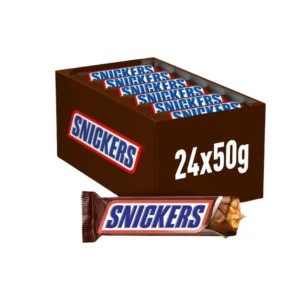 Snickers Bar with Caramel and Roasted Peanuts Chocolate Covered, 24 bars x50g (1200g)